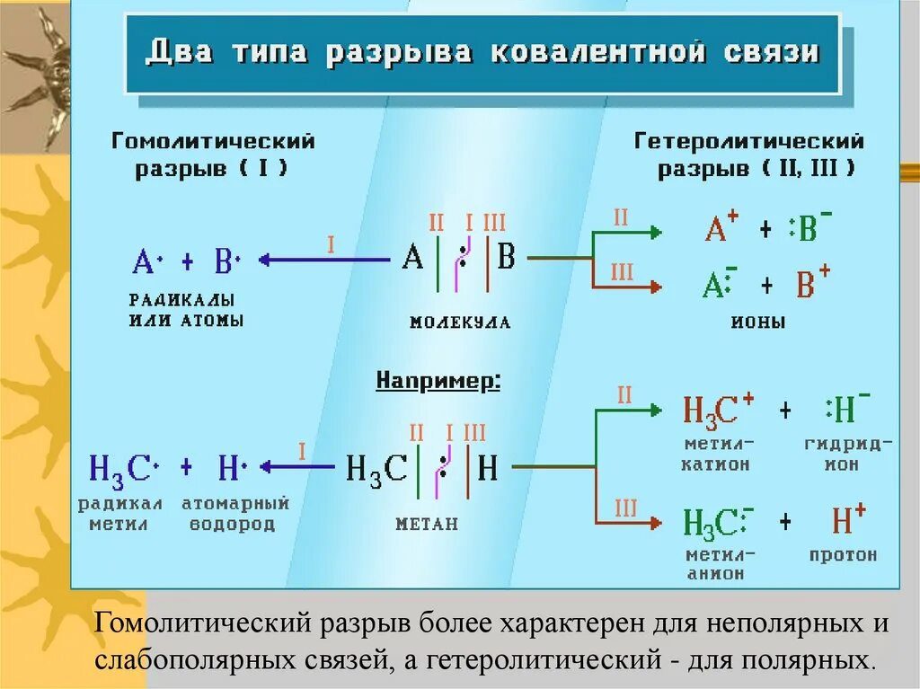 Химические связи в органических молекулах