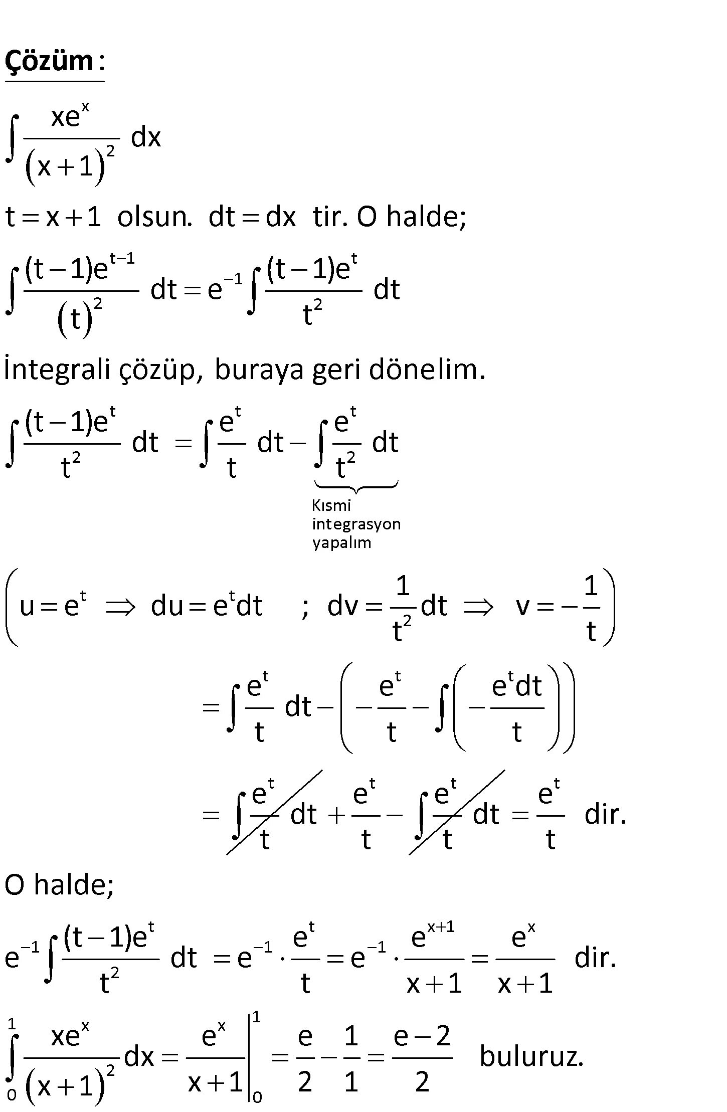 Integration pdf. Kismi integrasyon. integral pdf. kesgitsiz integral.
