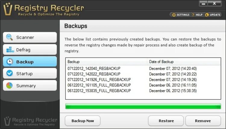 Application registry. Registry recycler. реестр программ. recycler. the curta demo box registry.