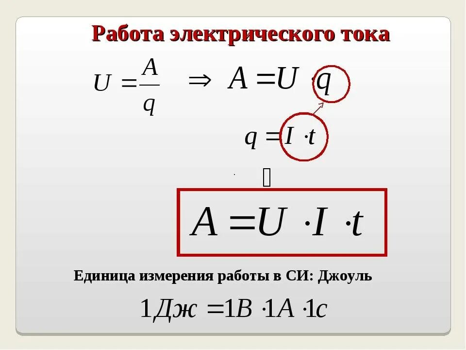 Какова единица измерения работы. Работа электрического тока вычисляется по формуле. работа электрического тока формула. работа электрического тока единица измерения работы. работа формула электричество.