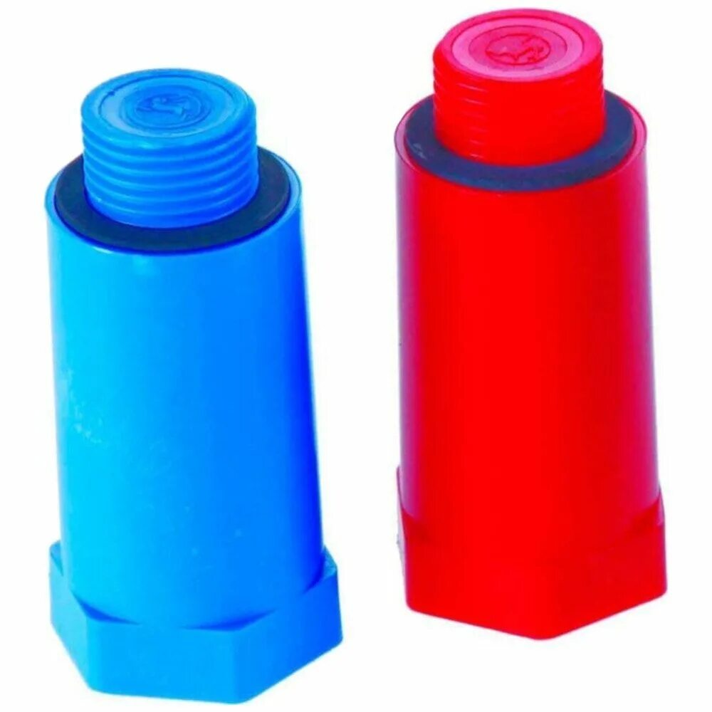Заглушка пластик красная НР 1/2 для водорозетки. Заглушка PP-R удлиненная 1/2" 10192020. Заглушка PPR 1 1/2 НР. Комплект пробок красная+синяя ПП 1/2 НР Valfex.