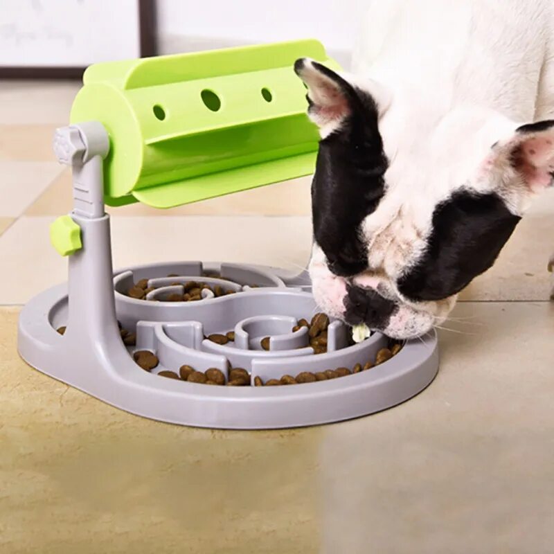 Dog Feeder. Интерактивная кормушка для собак. Интерактивная кормушка для кошек. Миска для медленного поедания корма собакой.