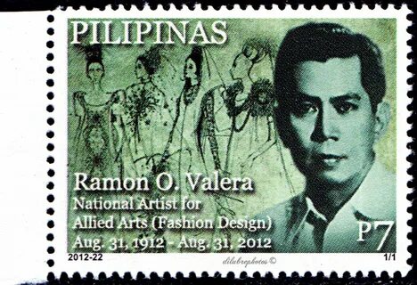 Philippines. RAMON VALERA. NATIONAL ARTIST FOR ALLIED ARTS (FASHION DESIGN). iSs