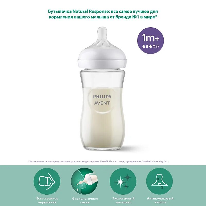 Бутылочка philips avent natural response