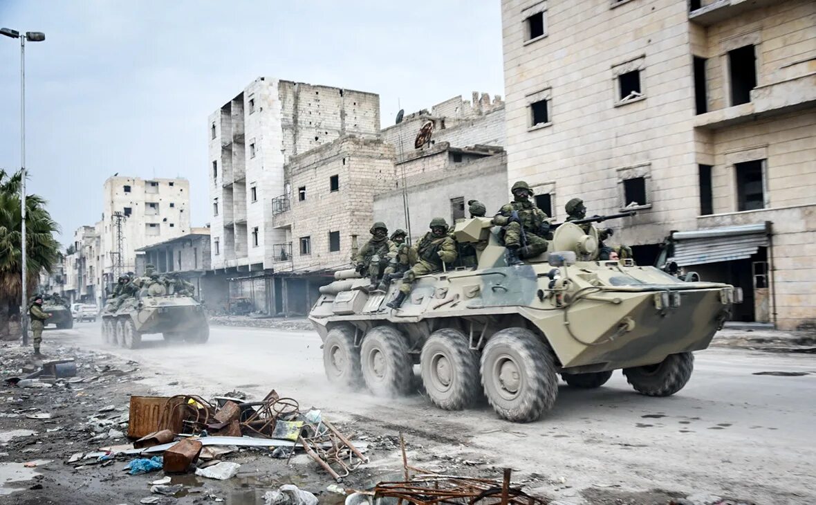 Русские боевых действий. Армия РФ на БТР В городе Сирии. Штурм Алеппо БТР. Suria 1990.