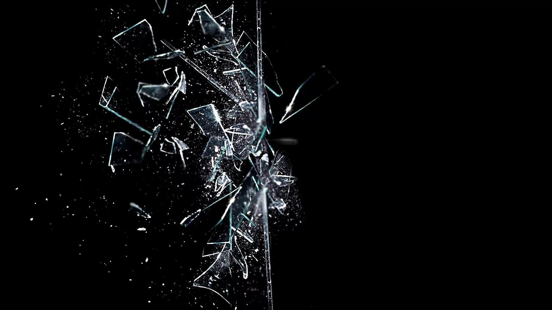Осколки стекла. Разбитое стекло обои. Разбивающееся стекло. Разбитое стекло на черном фоне.