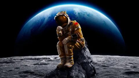 Космонавт солнце