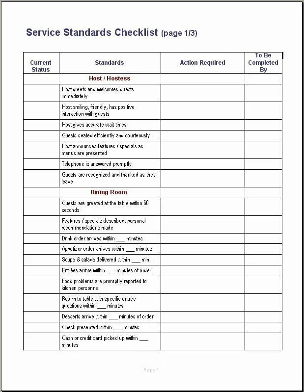 Service standards is. Service standards is