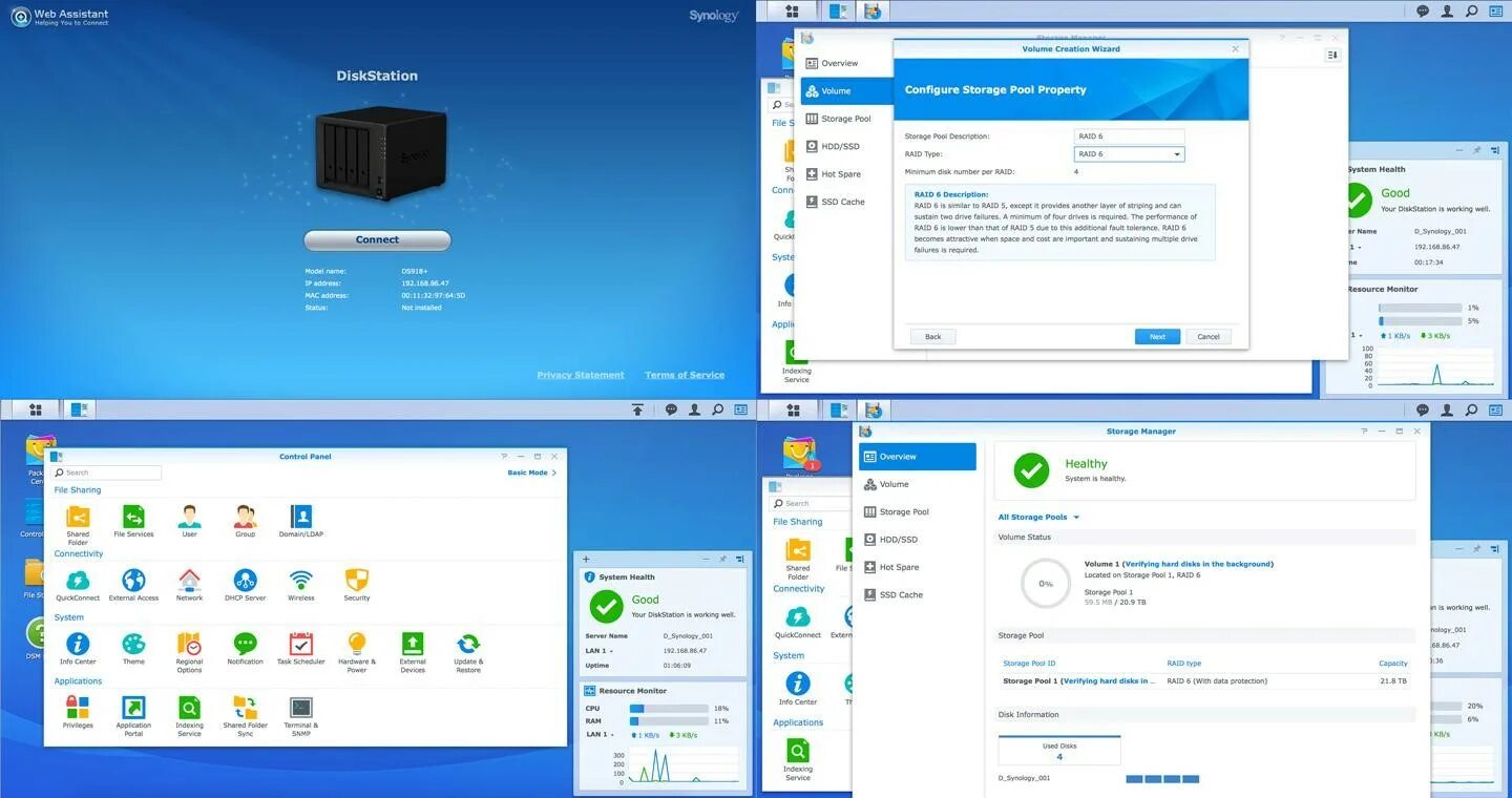 Обзор NAS Synology DS414j: доступно и быстро / Накопители