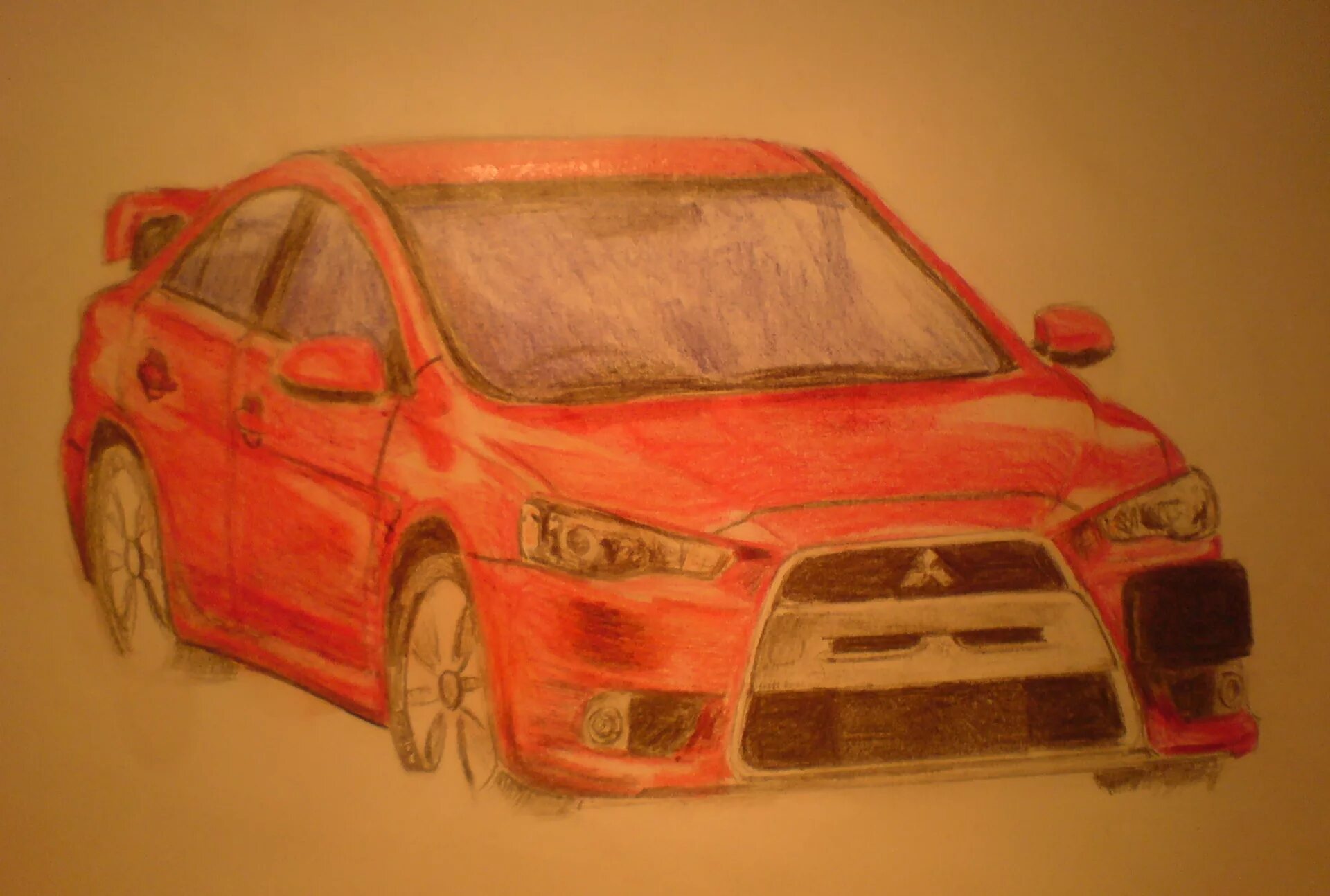 Фото нарисованной машины. Рисование машины пошагово. Рисунок машины Мицубиси. Рисунок машины красками. Автомобили картинки карандашом.