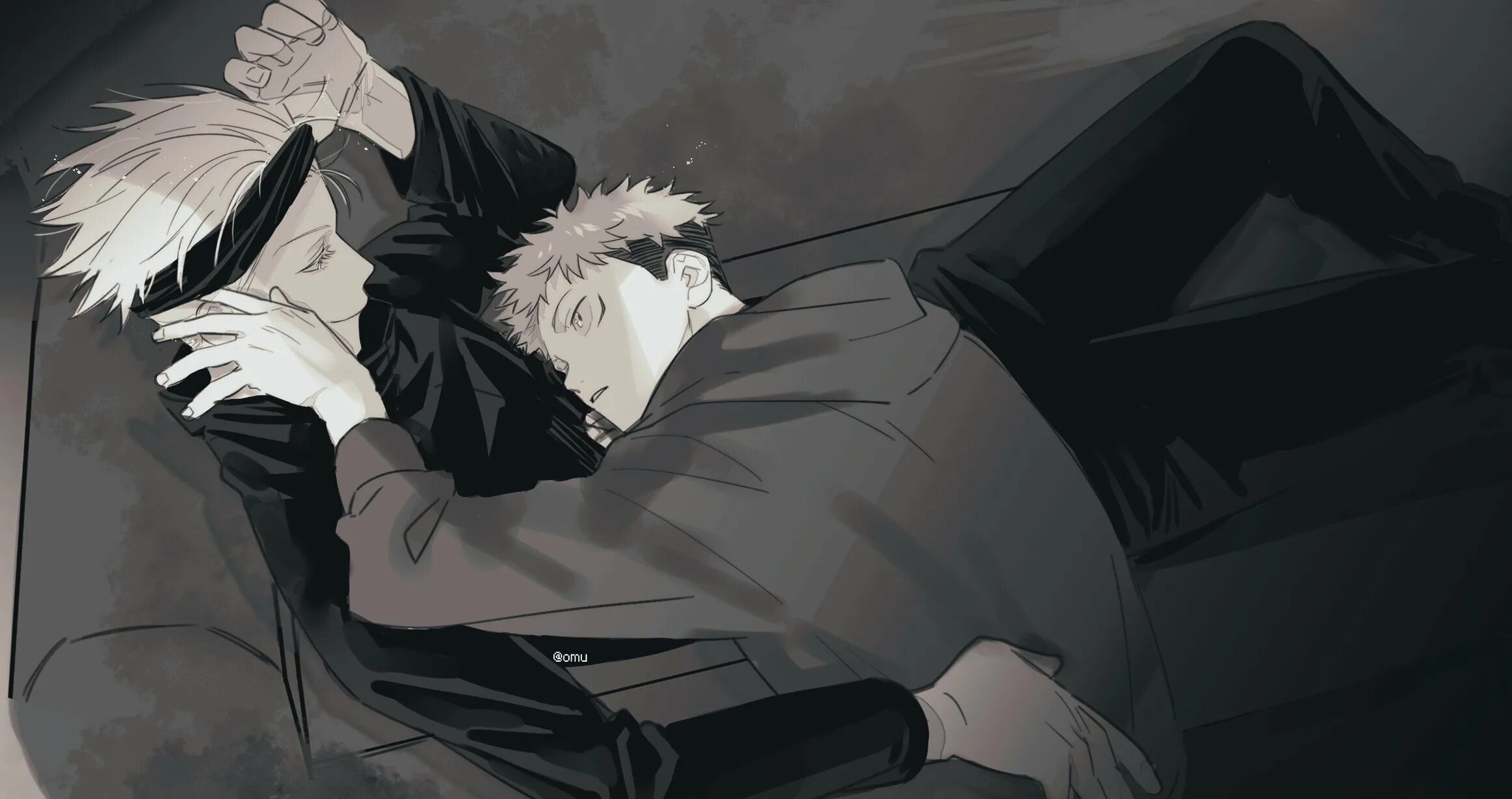 Годжо сатору яой. Jujutsu Kaisen Итадори Юдзи. Годжо и Итадори. Итадори Юджи и Годжо Сатору +18. Jujutsu Kaisen Годжо и Юдзи.