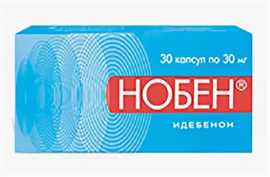 Нобен отзывы врачей. Нобен капс. 30мг №30. Нобен производитель. Идебенон таблетки. Нобен 20 мг.