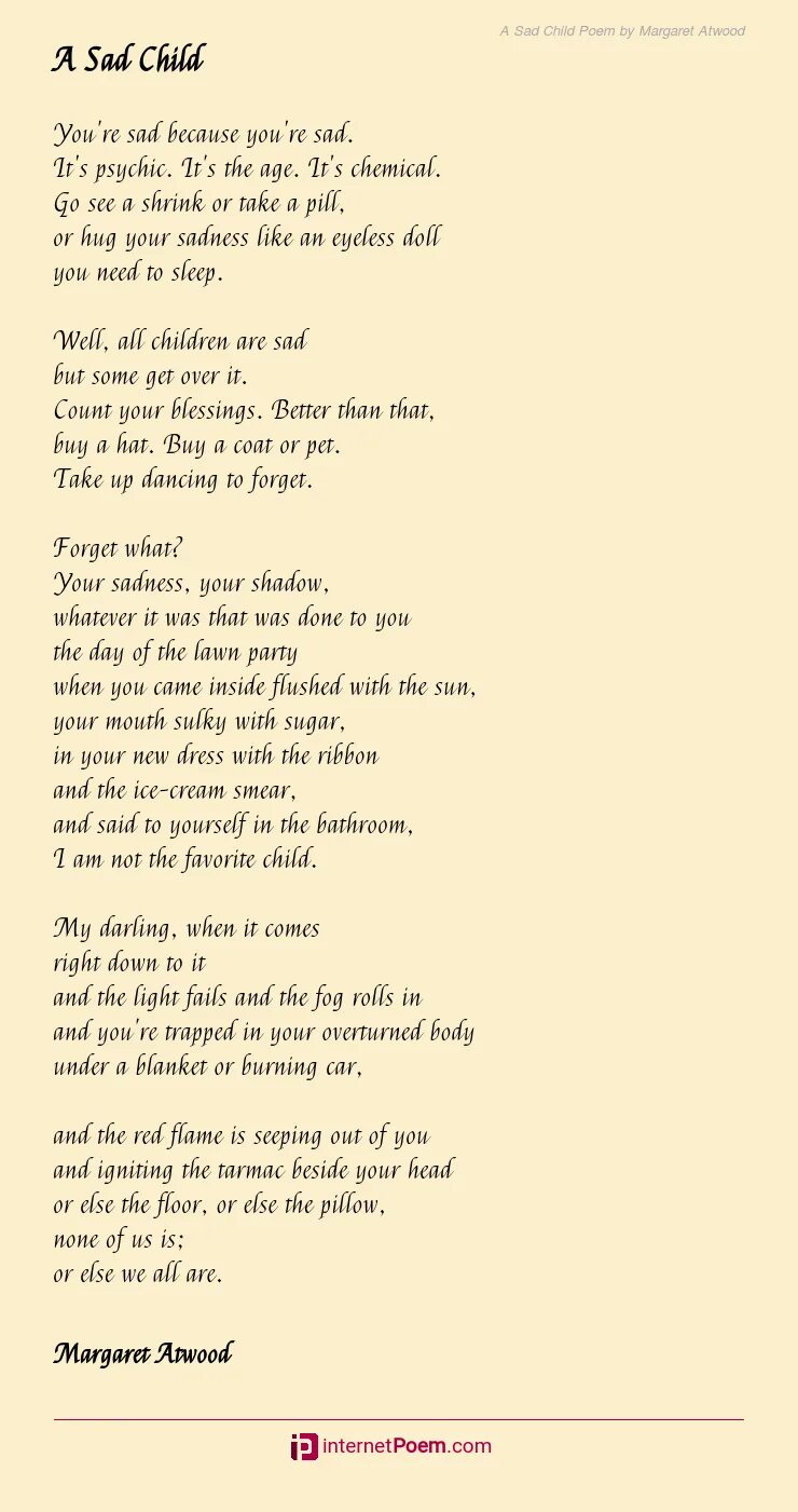 The poem tomorrow. Текст песни Sad girls.