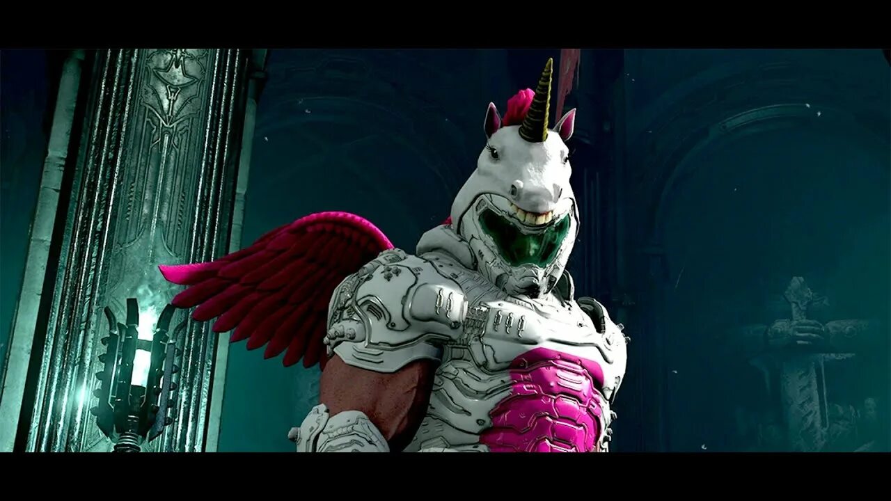 Doom eternal скины. Дум скин единорога. скины дум этернал. единорог дум этернал.