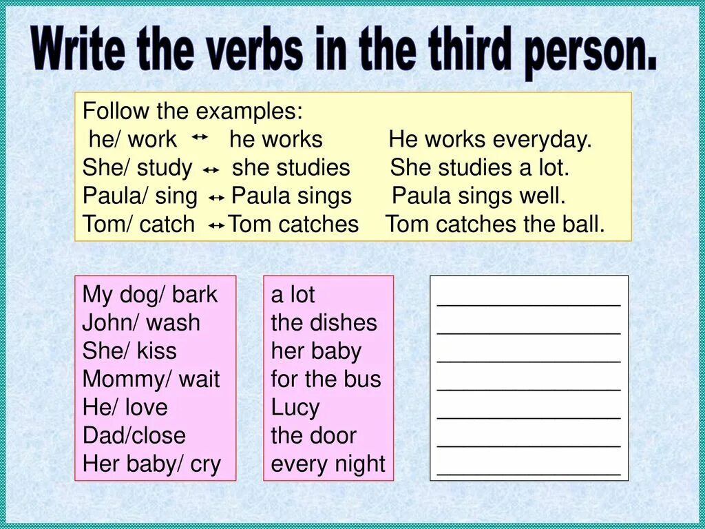 Write в форме present simple. Present simple 3 лицо Worksheet. Present simple third person. Present simple Worksheets окончания. Present simple third person singular.