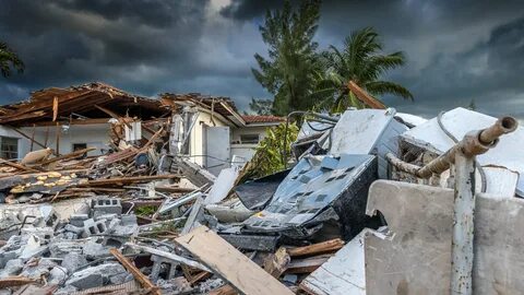 The earthquake destroyed many