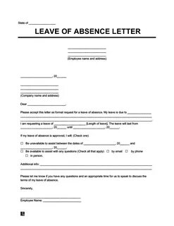 Leave letter