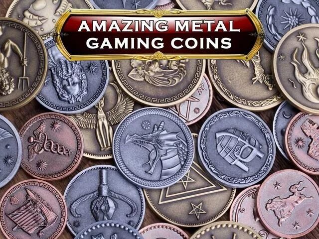 Игровые монеты. Монеты из игр. Металлические игровые монеты.