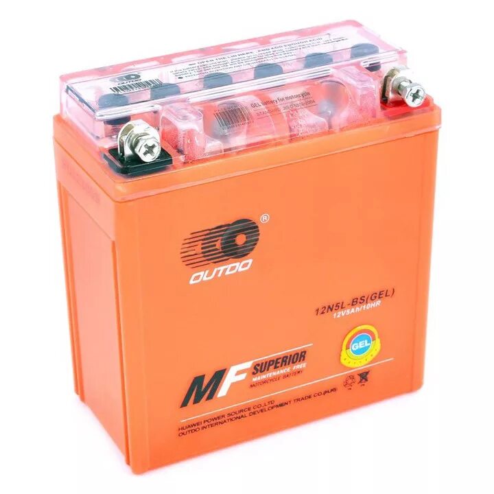 Аккумулятор 12 в 5 а ч. Аккумулятор outdo gel 12n5l-bs. аккумулятор для мопеда альфа 12 вольт гелевый. аккумулятор outdo 12n5l-bs igel (12в, 5а/ч, гелевый, обратная полярн.). акб 12v7a outdo.