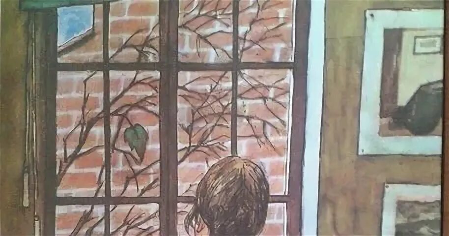 Произведение последний лист. Последний листок о генри. последний лист о генри иллюстрации. последний лист сью и джонси. о генри сью и джонси.