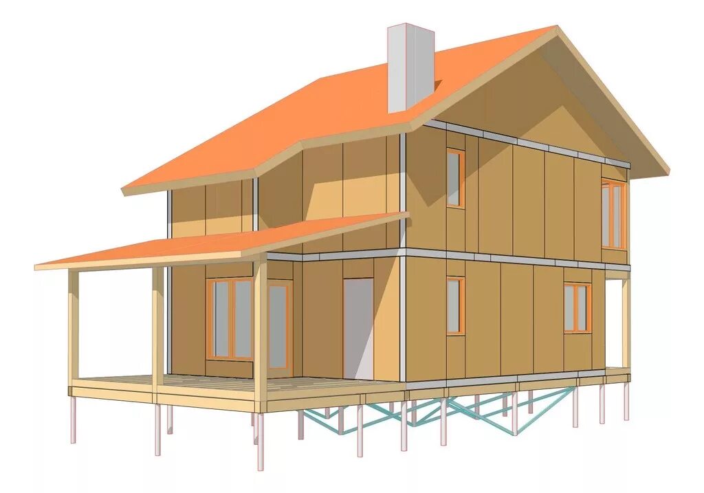 Дом из СИП панелей. СИП панели для архикада. Проектирование дома из СИП панелей в архикаде. Готовые проекты домов из СИП панелей для ARCHICAD. Сип дом ростов