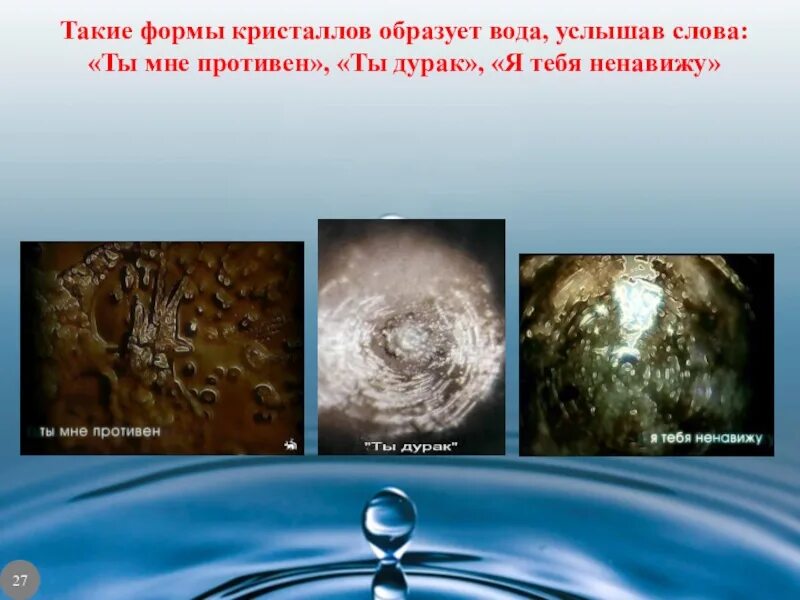 Слышишь воду. Образует воду. Вода слышит. Вода слышит презентация. Кристаллики воды после слов ты мне противен.