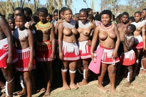 Dance Naked For The King In Zulu Reed Dance,Zulu Maidens Deliver Reed Stick...