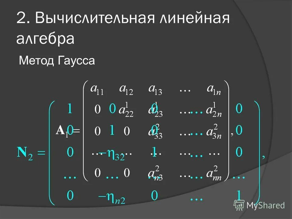 Численная линейная алгебра. Линейная алгебра. вычислительные методы линейной алгебры.