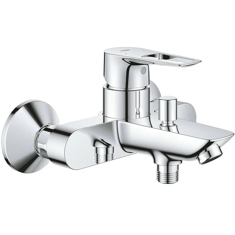 Смеситель для ванны Grohe BAULOOP. Grohe BAULOOP 23337001. Grohe BAUEDGE 23604001. 23604001 BAUEDGE смеситель для ванны наружный.