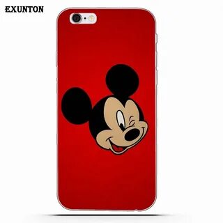 Мягкий ТПУ чехол для телефона Apple iPhone 4 4S 5 5C SE 6 6S 7 8 Plus X Micky Mo