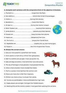 Comparatives practice