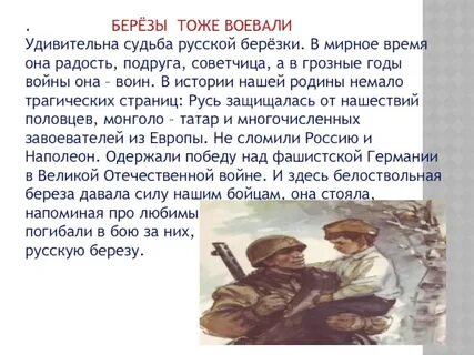 Две березы судьба одна
