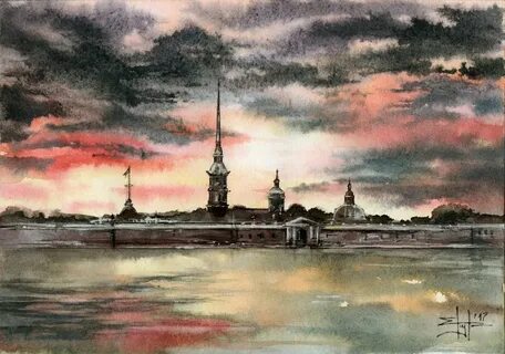 Белые ночи нарисовать