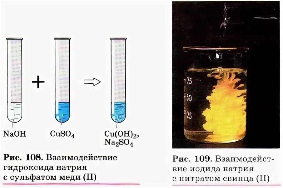 Сульфат свинца и гидроксид натрия