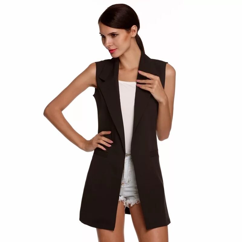 Удлиненные жилеты женские модные Каталог одежды Dress-m.ru