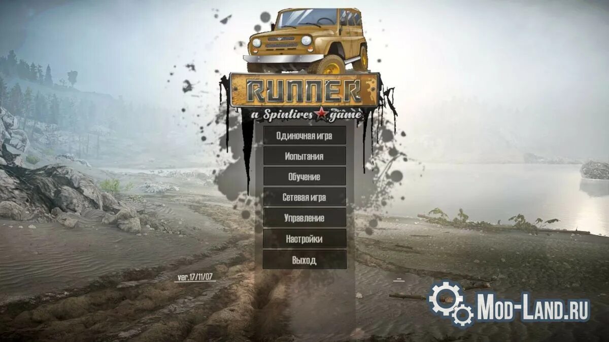 Игра mudrunner mobile. Меню игры. Мод раннер. Главное меню игры. Мод раннер мобайл.