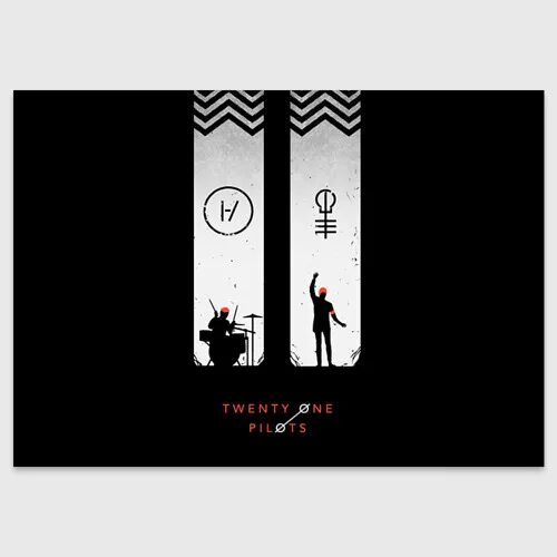 One and twenty. Twenty one pilots постер. twenty one pilots poster. twenty one pilots открытка.