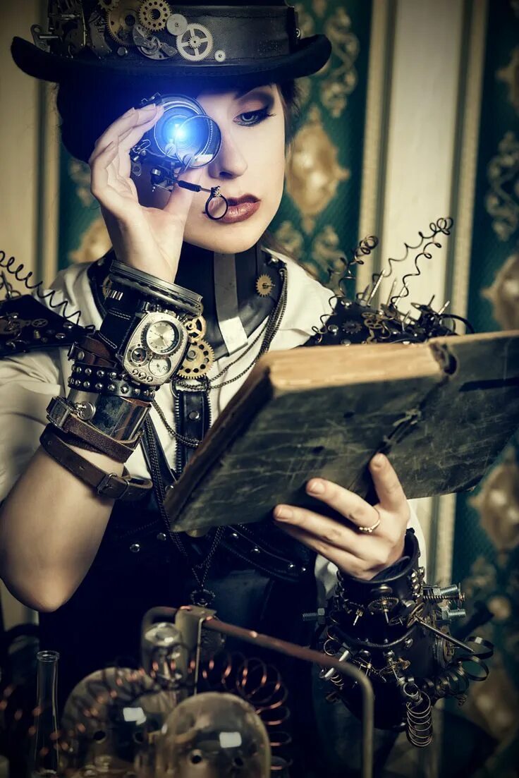 Фотосессия в стиле стимпанк. Стимпанк девушка со змеей. Women in stem. Стимпанк дизельпанк девушки. Стимпанк женская одежда викторианская эпоха.