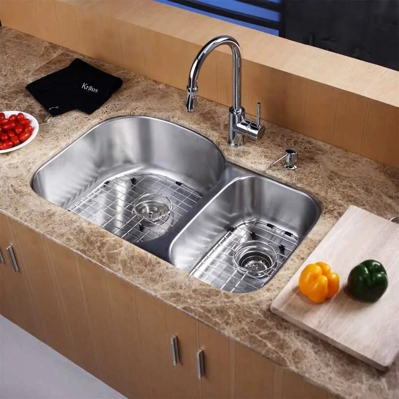 Мойки какой отзывы. Мойка Kraus. Мойка на кухню Краус. 23 Undermount Kitchen Sink. Раковина из нержавейки.