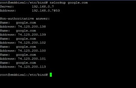 Nslookup linux