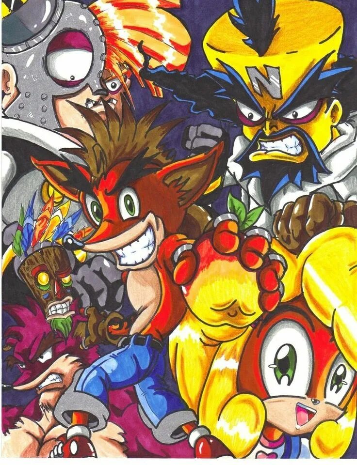 Art crash. Crash bandicoot. crash bandicoot comics. crash bandicoot megamix. crash bandicoot characters.