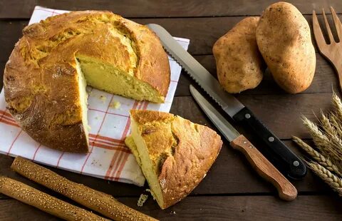 Хлеб картофельный с луком