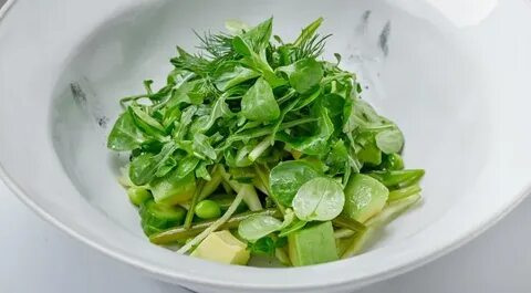 Листовой салат с авокадо