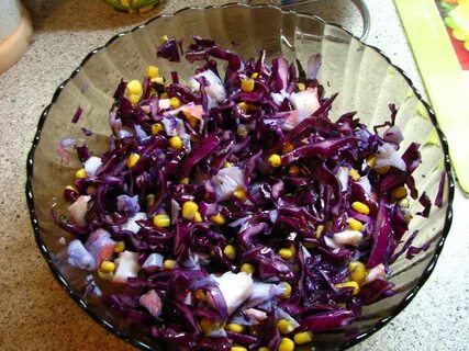 Красная капуста кукуруза