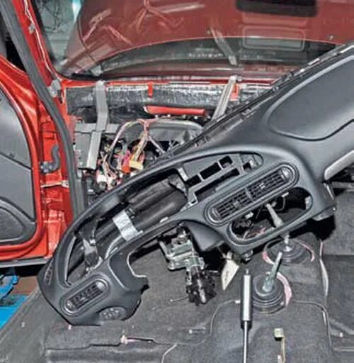 Снятие торпеды, ремонт печки (заслонки) - Chevrolet Cruze (1G), 1,8 л, 2012 года