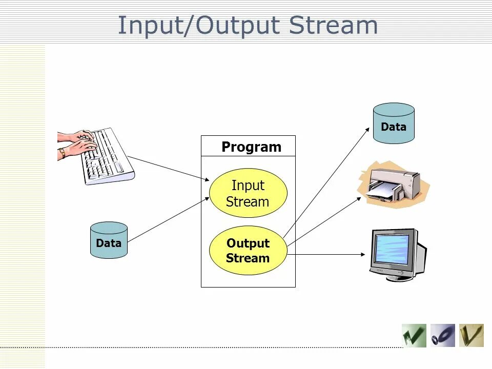 Program input. Input/output databases.