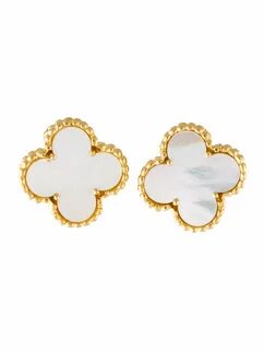 Van cleef alhambra серьги