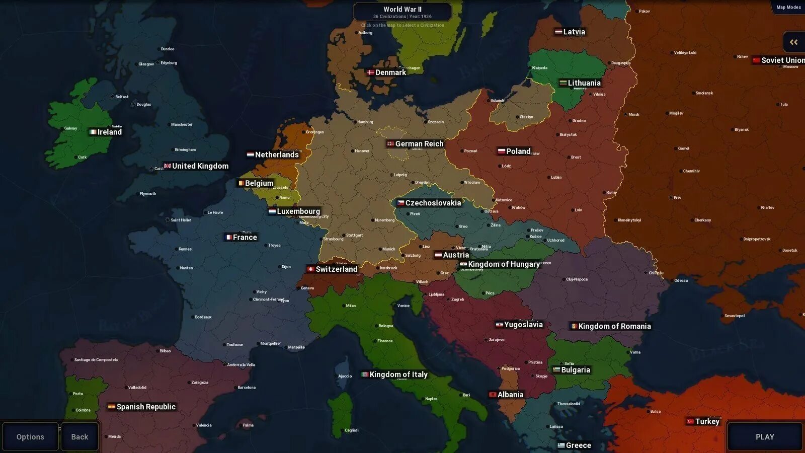 Карта age of Civilizations 2 провинции Европа. Age of civilization 2 europe