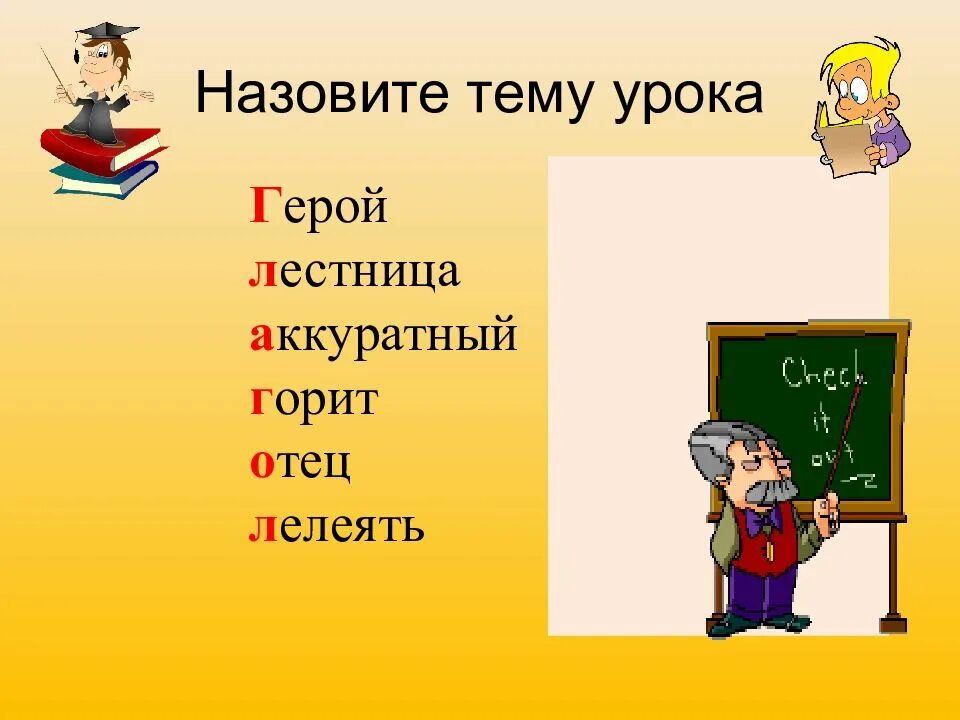 Перечислить темы