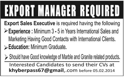 Export sales